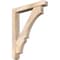 Ekena Millwork Balboa Craftsman Smooth Bracket w/ Offset Brace, Douglas Fir, 5 1/2"W x 34"D x 42"H BKT0604X34X42BOA04SDF - alternate 1